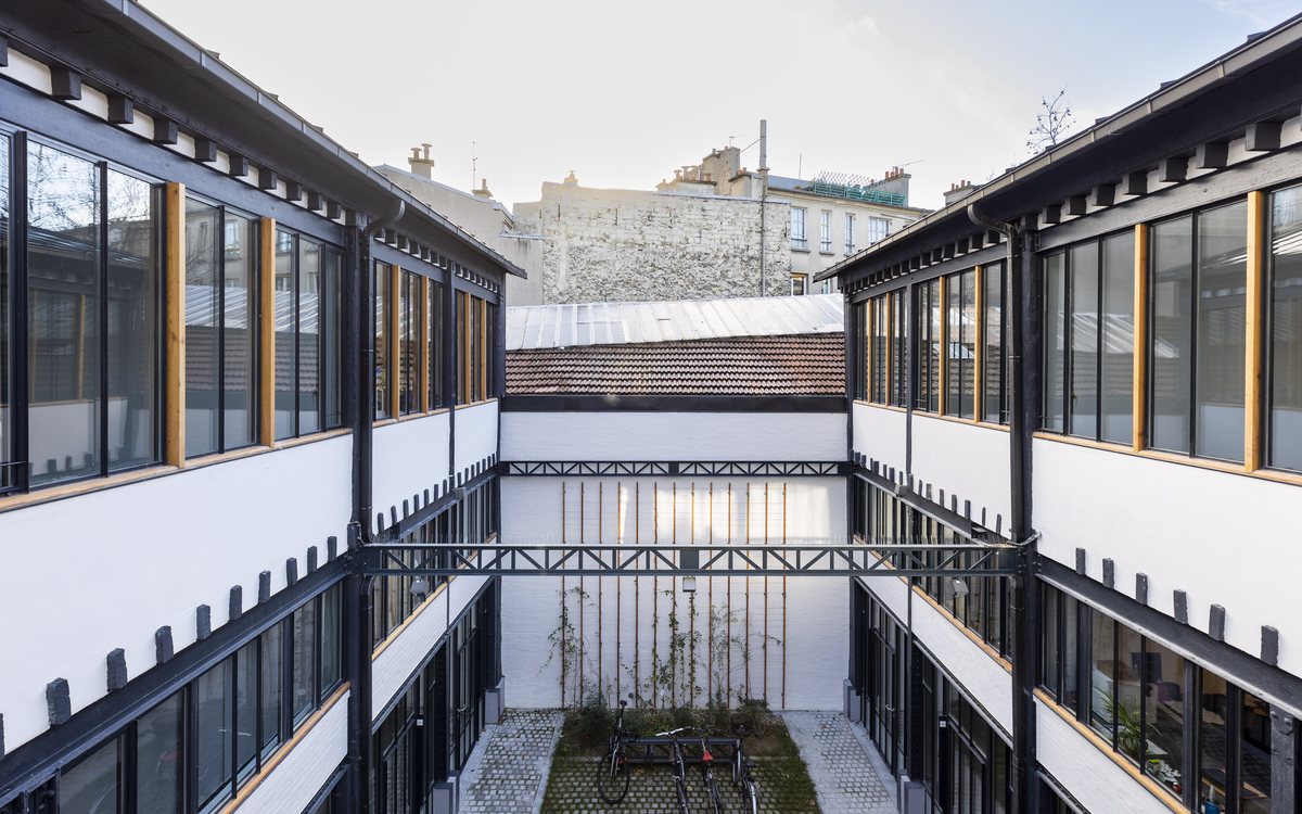 inside the jean nouvel building on rue des taillandiers